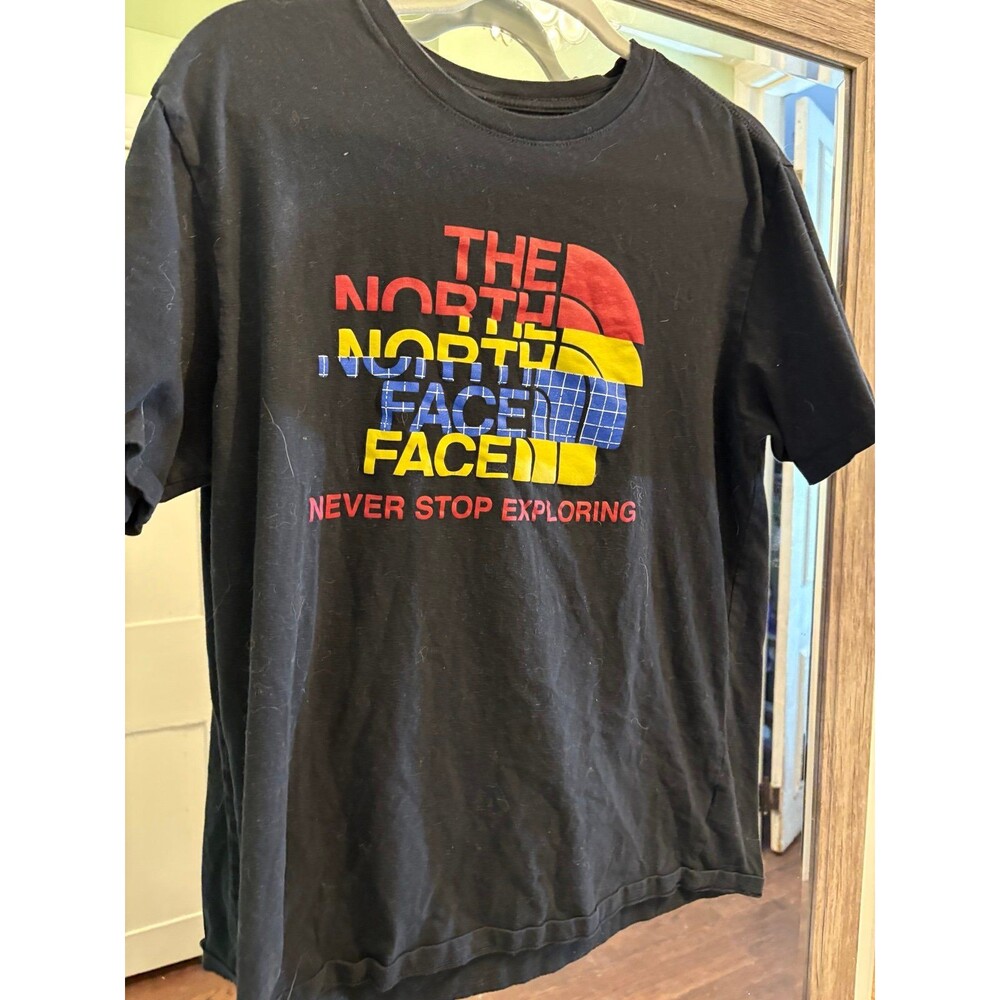 North face men’s size M medium black t shirt